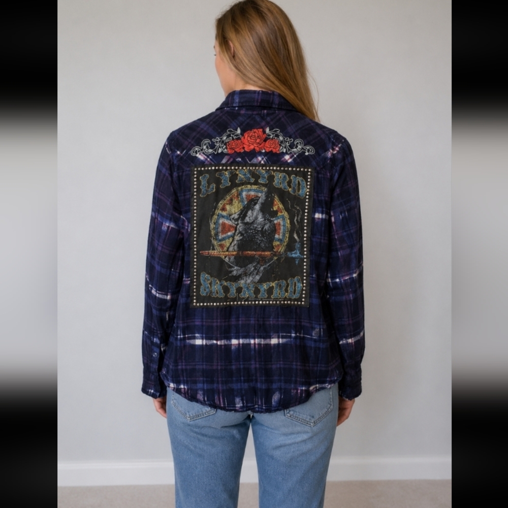 Flannel DYI Lennard Skinner Button Up Medium